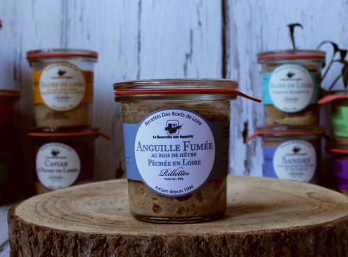 La Bourriche aux Appétits - Rillettes d'Anguille de Loire Fumée au Bois de Hêtre 100 g