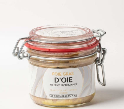 Les foies gras du Ried - Foie Gras de Canard au Gewurtraminer - Conserve 180g