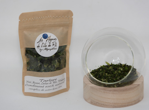 Les Algues de l'Île de Ré - Sachet Découverte Tartare - Wakamé, Laitue De Mer, Aonori, Nori - 10g En Paillettes