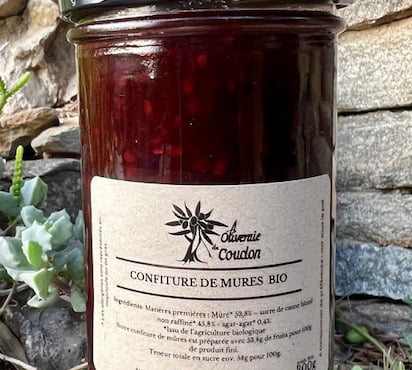 L’Oliveraie du Coudon - CONFITURE DE MURES BIO 300GR