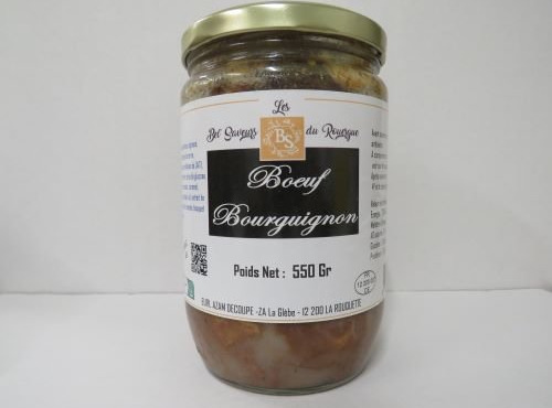 Les Bel' saveurs du Rouergue - BOEUF BOURGUIGNON 550 Gr