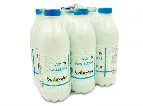 BEILLEVAIRE - 12 x 1L - Lait Uht 1/2 Écrémé