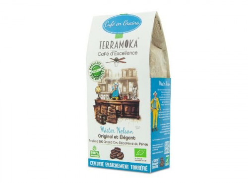 TERRAMOKA - Café en grains NELSON 200 G Bio x5