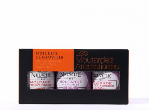 Huilerie de Neuville - Coffret Moutardes