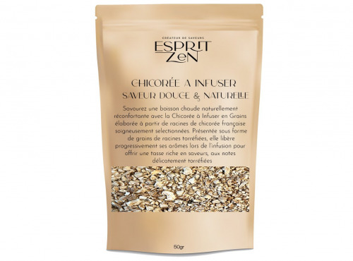 Esprit Zen - Chicorée à Infuser en Grains - Sachet avec zip de 50g