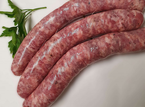 Ferme de la Paumerais - SAUCISSE FRAICHE DE PORC - 20 Kg (x126)