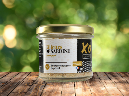 XO Gourmet - Rillettes de sardine et au cognac 90g