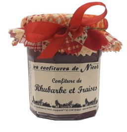 Maison Schmid - Confiture Rhubarbe et Fraises - Les Confitures de Nicole