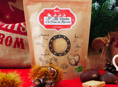 Biscuiterie des Vénètes - P'tits Vénètes à la crème de marron - Edition limitée Noël