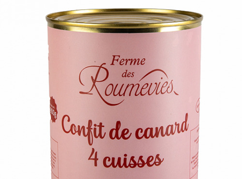 La Ferme des Roumevies - 4 cuisses de canard confites 900g