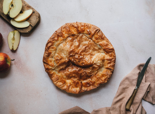 Les Délices d'Aliénor - Tourtière Landaise aux pommes cuite fraîche - 8 parts