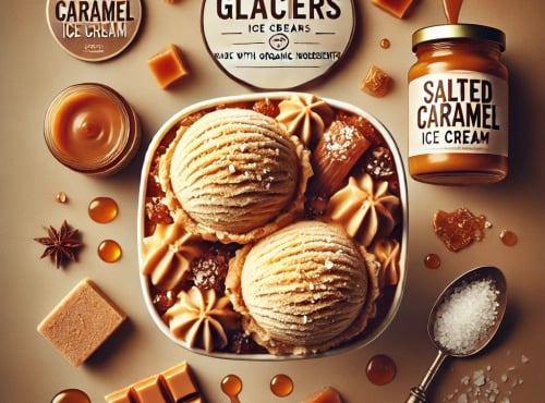 Les Garçons Glaciers - Crème Glacée BIO Caramel beurre salé 500ml