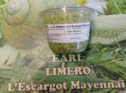 Limero l'Escargot Mayennais - 12 x Pots de beurre persillé