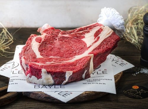 Maison BAYLE - Champions du Monde de boucherie 2016 - Côte de bœuf Fin Gras du Mézenc AOP - 3 x 1kg400