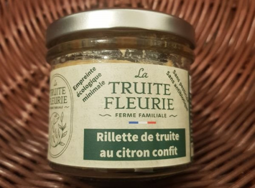 La Truite Fleurie - Rillettes de truite citron confit 90g