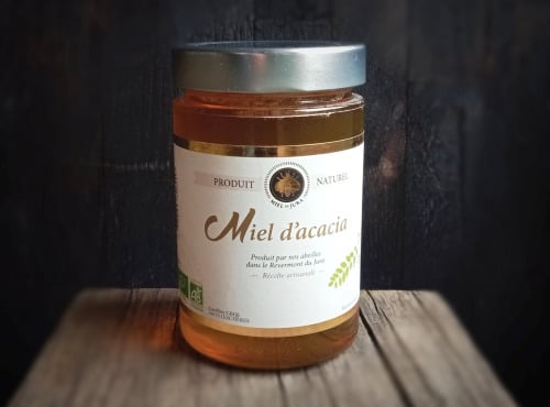 Elevage de Cochons en Forêt et Produits du Terroir Jurassien - Miel d'acacia - Bio - 500g