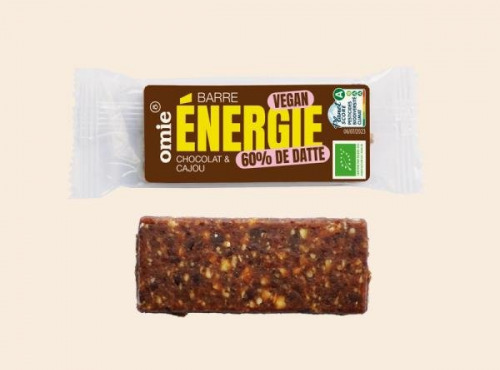 Omie - Barres énergie fruits secs chocolat - vegan - 35 g