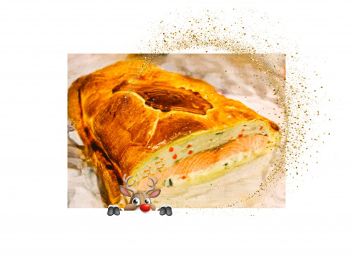 Traiteur Gourmet d'Alsace - Feuilletée de Saumon 1.5Kg