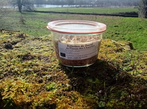 Domaine des Alliers -  Bœuf d'exception - Rillettes de bœuf bio au pineau des Charentes  - 250 g -