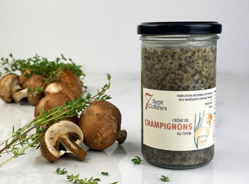 Sept Collines - Crème de Champignons au Thym - 240 g (sauce pour pâtes / riz)