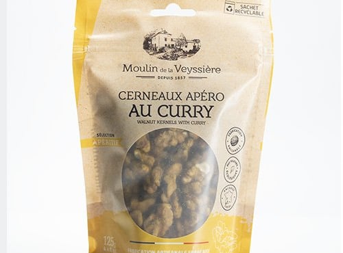 Moulin de la Veyssière - Cerneaux apéro au curry - 125g