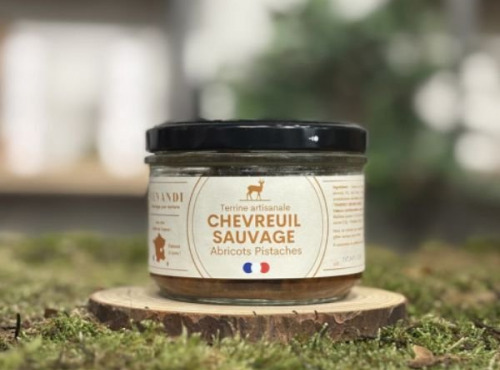 Venandi Sauvage par Nature - Terrine Chevreuil Sauvage Français aux Abricots et Pistaches - 12x180g