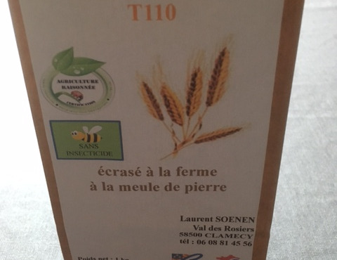 Farine de la Tuilerie - Farine de Blé T110 - 1kg