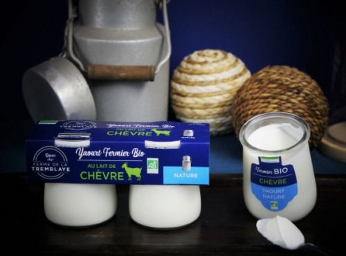 Ferme de La Tremblaye - Yaourt de Chèvre Fermier Bio nature x1