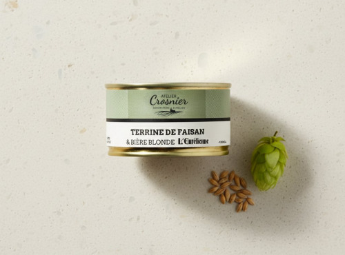 Bière L’Eurélienne – Brasserie de Chandres - TERRINE DE FAISAN  à la bière L'Eurélienne 130g