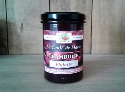 Le Domaine du Framboisier - Confiture allégée en sucre Framboise et Violette 250g