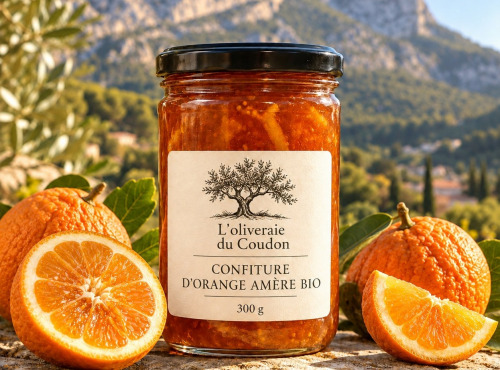 L'OLIVERAIE DU COUDON - CONFITURE ORANGE AMERE BIO 300GR