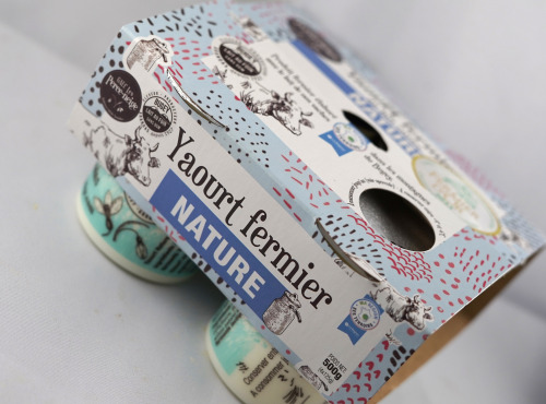 GAEC Les Perce-neige - Pack de 4 yaourts à la crème de châtaigne AOP x4