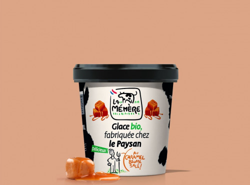 Glaces La Mémère - Glace caramel beurre salé 500ml X 8