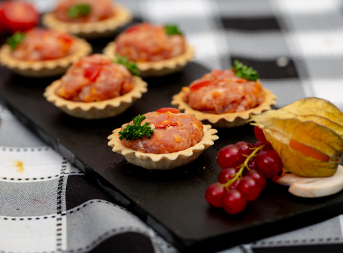 La ferme Grandvillain - Mini Tartelettes Poulet Chorizo Et Emmental 12 X 15 G