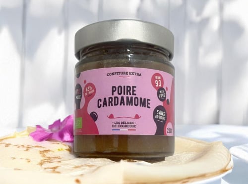 Les Délices de l’Ogresse - Confiture Extra Bio Poire Cardamome