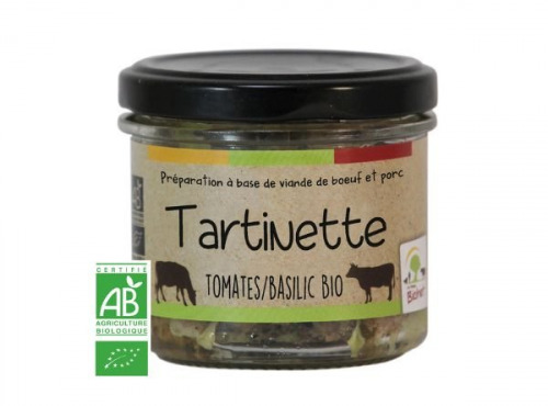 Ferme Bichet - Tartinette tomates basilic BIO 90g