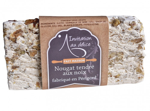 Invitation au Délice - Nougat Tendre aux Noix du Périgord - Lot de 6