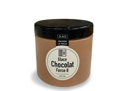 Maison Le Roux - Glace Chocolat Noir Force 8 - Pot de 600ml