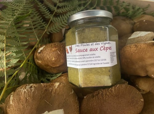 Des Poules et des Vignes à Bourgueil - Sauce aux cèpes