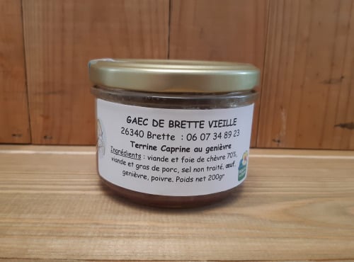 Gaec de Brette Vieille - Terrine caprine au genièvre - 200g