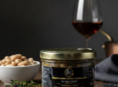 Esprit Foie Gras - Haricots blancs IGP de Castelnaudary Au Jus Cuisiné - 370 g