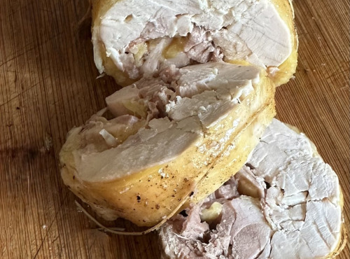 Ferme du Vidalies - Roulé de chapon Noire d'Astarac Bigorre prêt à savourer