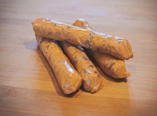 Les Saisissantes - Saucisses de haricots rouges au paprika fumé 55g - 6 paquets de 4