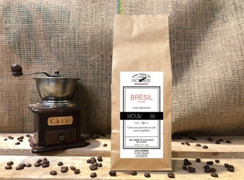 Cafés Factorerie - Café Brésil Nature MOULU - 250g