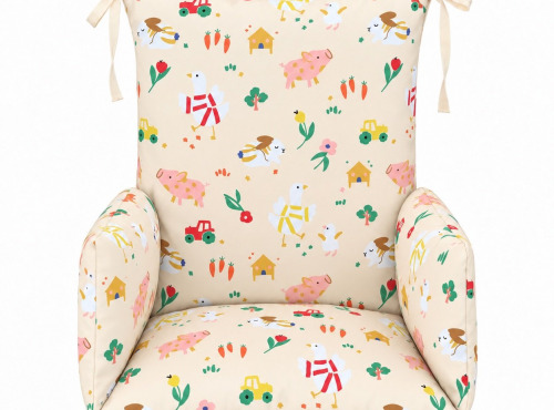 Timouny - Coussin de chaise haute universel Animaux de la ferme