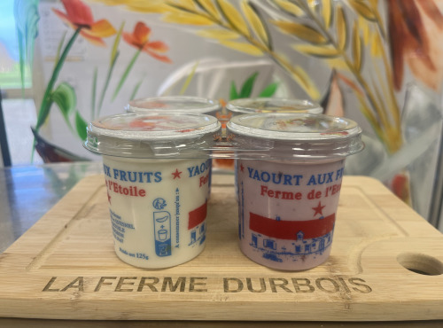 La Ferme Durbois - Lot de 4 yaourts aux fruits 400g
