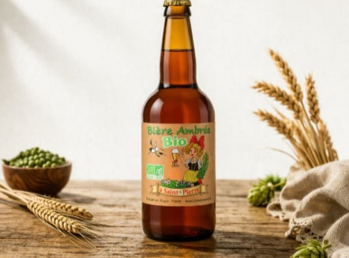 Maison Schmid - Bière ambrée Bio - La Saint-Pierre
