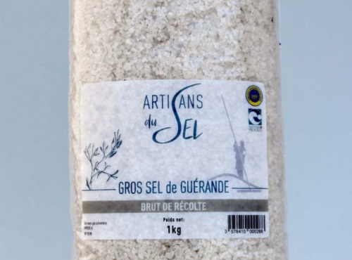 Artisans du Sel - Sel de Guérande Brut de Récolte 1kg x 12