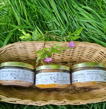 Ferme du Groin à L’Airbe - lot de 3 terrines/rillettes de volailles