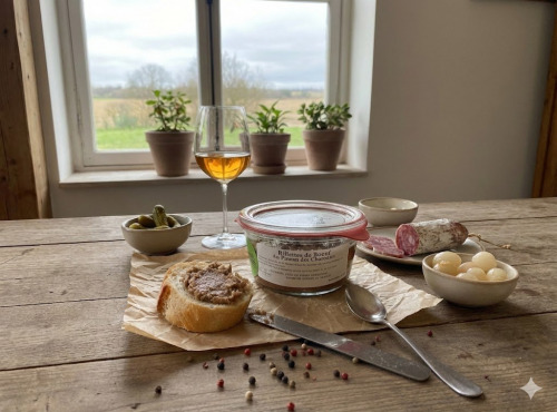 La Ferme Heureuse - Rillettes d'Angus au Pineau des Charentes 200g